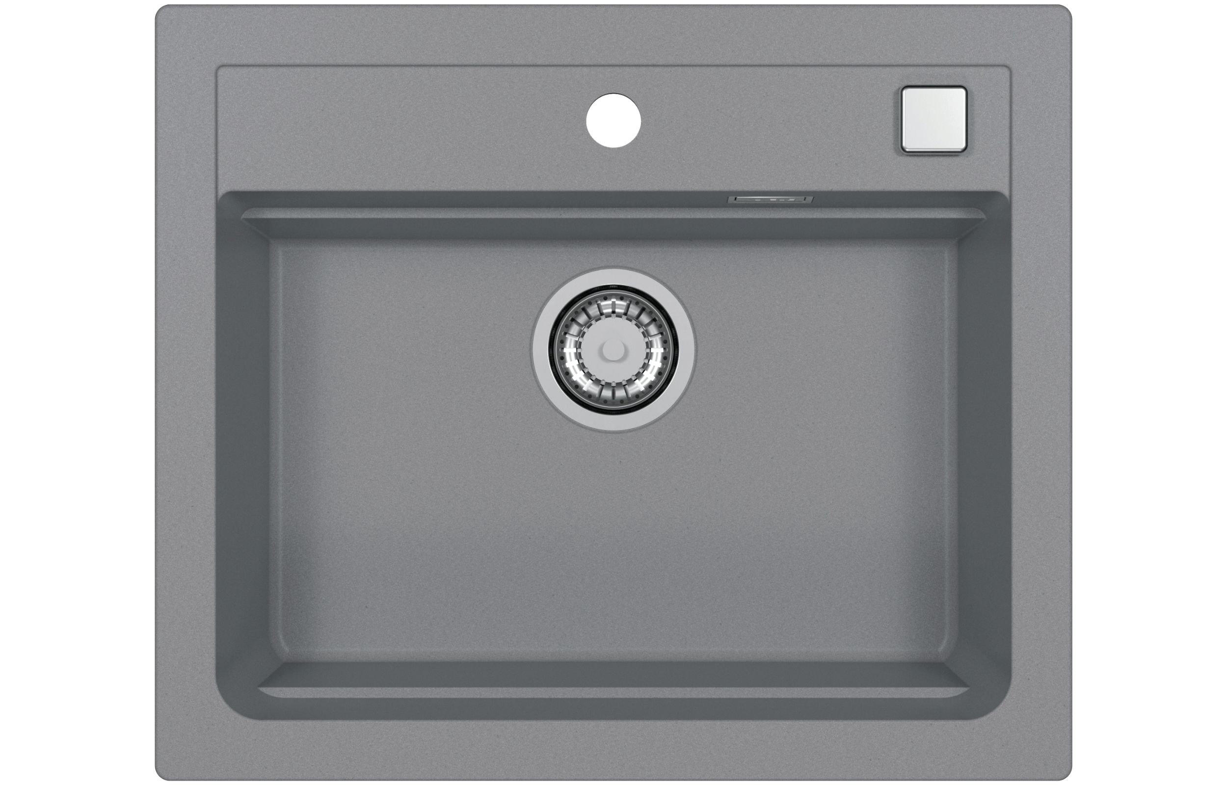 Alveus Atrox lavello in granito 59x50 cm grigio/grafite/inox 1131995