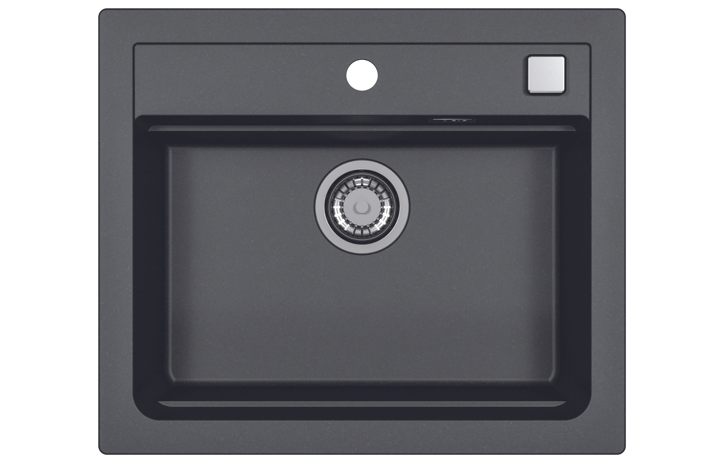 Alveus Atrox lavello in granito 59x50 cm nero 1131996