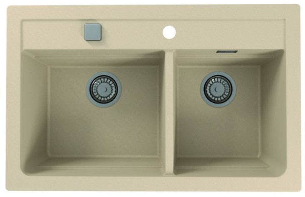 Alveus Atrox lavello in granito 79x50 cm beige 1131999