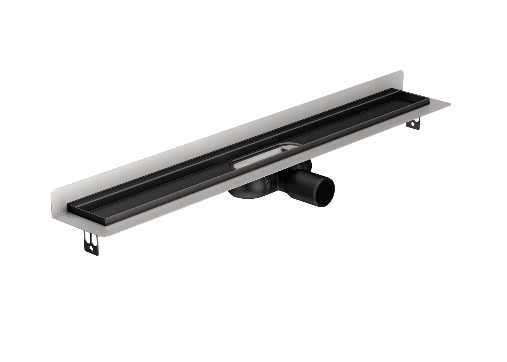 ACO ShowerDrain C Black canalina lineare con griglia 88.5 cm nero 9010.91.24