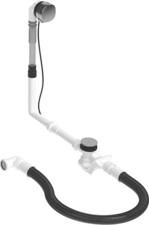 Duravit Quadroval sifone per vasca da bagno cromo 792219000001000