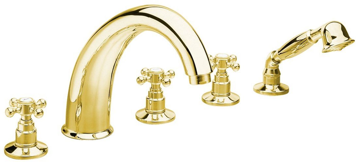 Sapho Antea rubinetto per vasca e doccia bordo vasca oro 3315