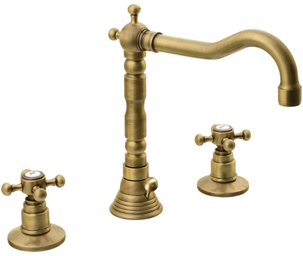 Sapho Antea rubinetto per lavabo verticale ottone/bronzo antico 3226