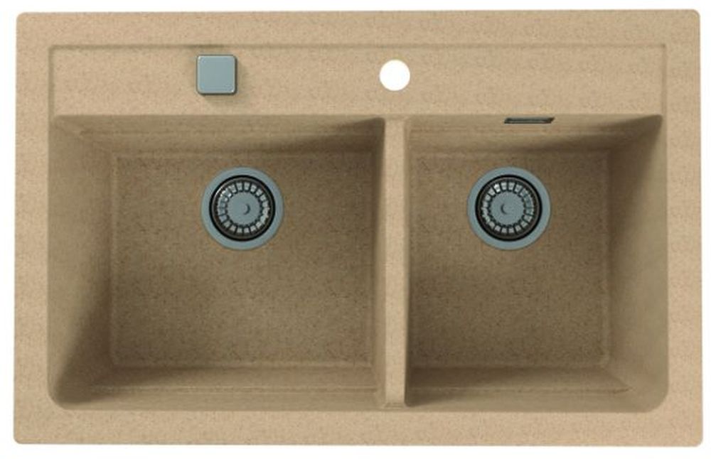 Alveus Atrox lavello in granito 79x50 cm beige 1132000