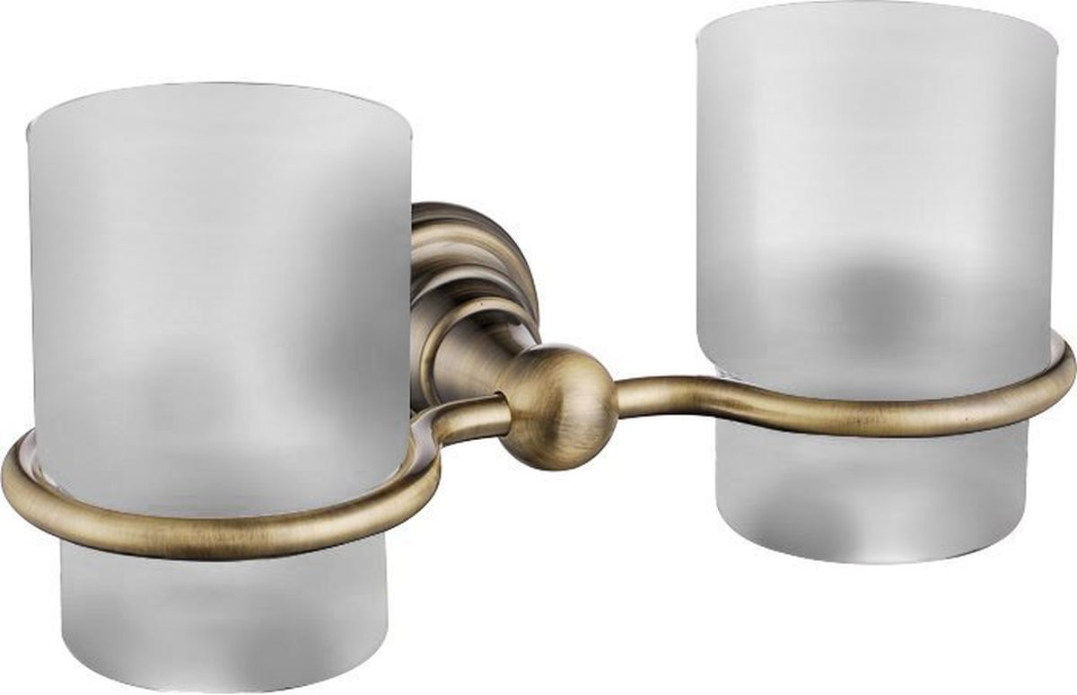 Sapho Diamond portaspazzolini bianco-marrone 1318-05