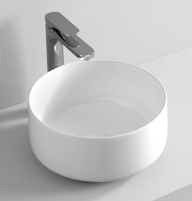 Art Ceram Cognac lavabo 35x35 cm rotonda da appoggio bianco COL00405;00