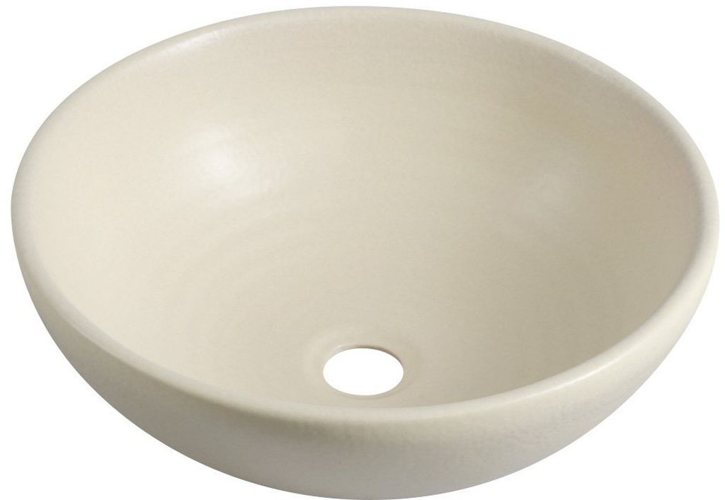 Sapho Attila lavabo 42.5x42.5 cm rotonda da appoggio marrone/beige DK005