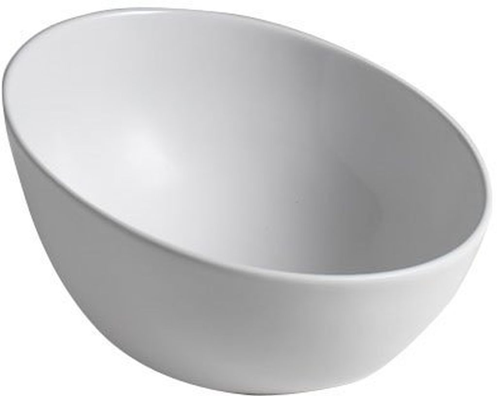 Sapho Dome lavabo 44.5x44.5 cm rotonda da appoggio bianco WH031