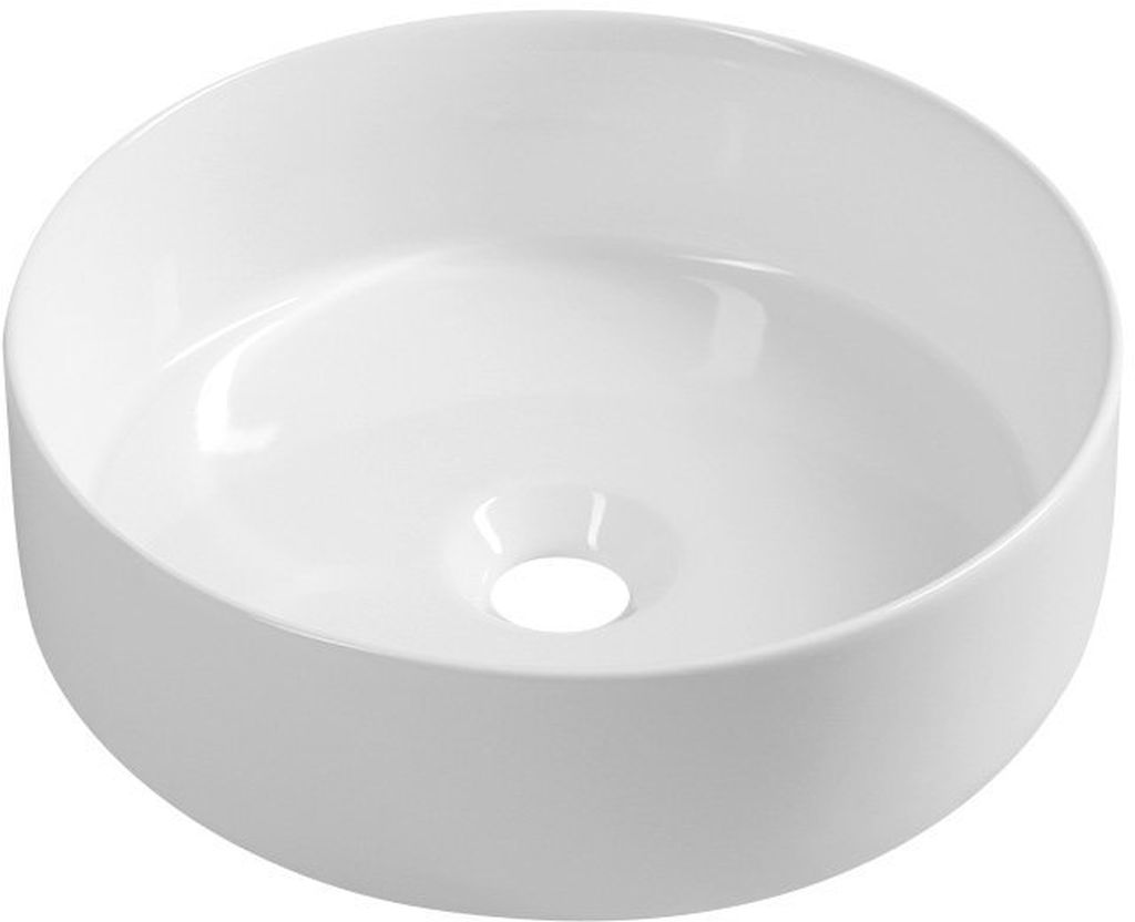 Isvea Infinity lavabo 36x36 cm rotonda da appoggio bianco 10NF65036