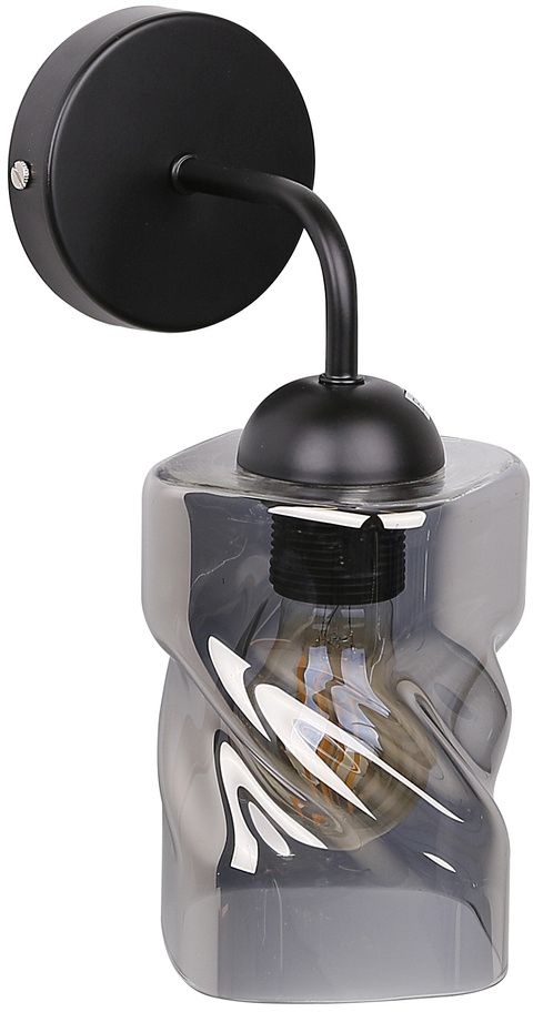 Candellux Felis lampada da parete 1x60 W nero-fumé 21-00125
