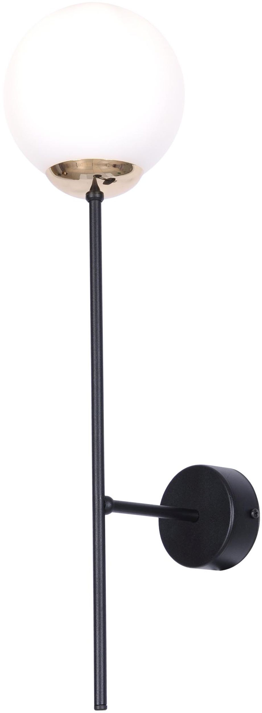 Kaja Isla lampada da parete 1x40 W bianco-nero-verderame K-4916