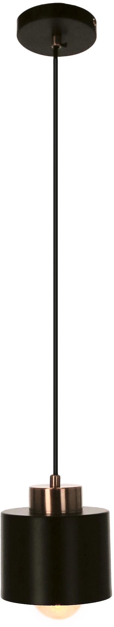 Candellux Olena lampada sospesa 1x60 W nero-rame 31-78421