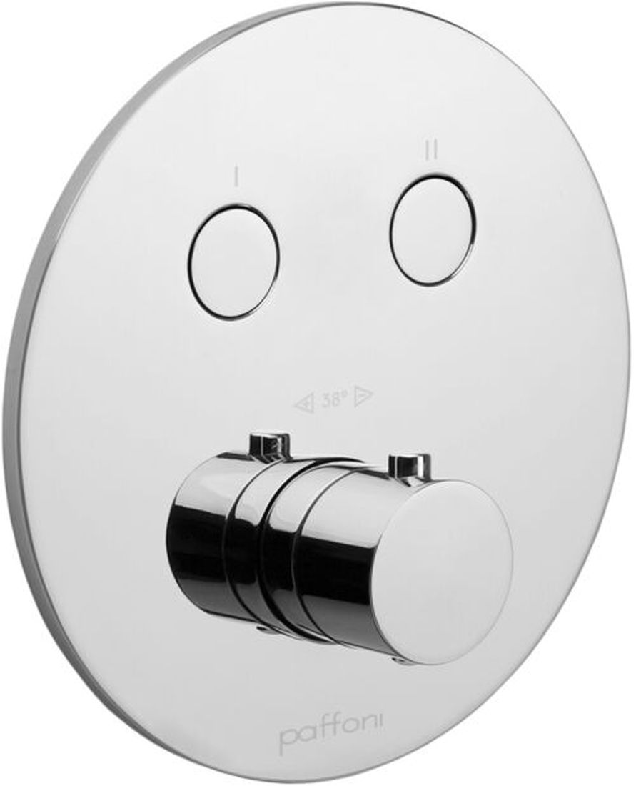 Paffoni rubinetto per vasca e doccia da incasso con termostato cromo CPT018CR
