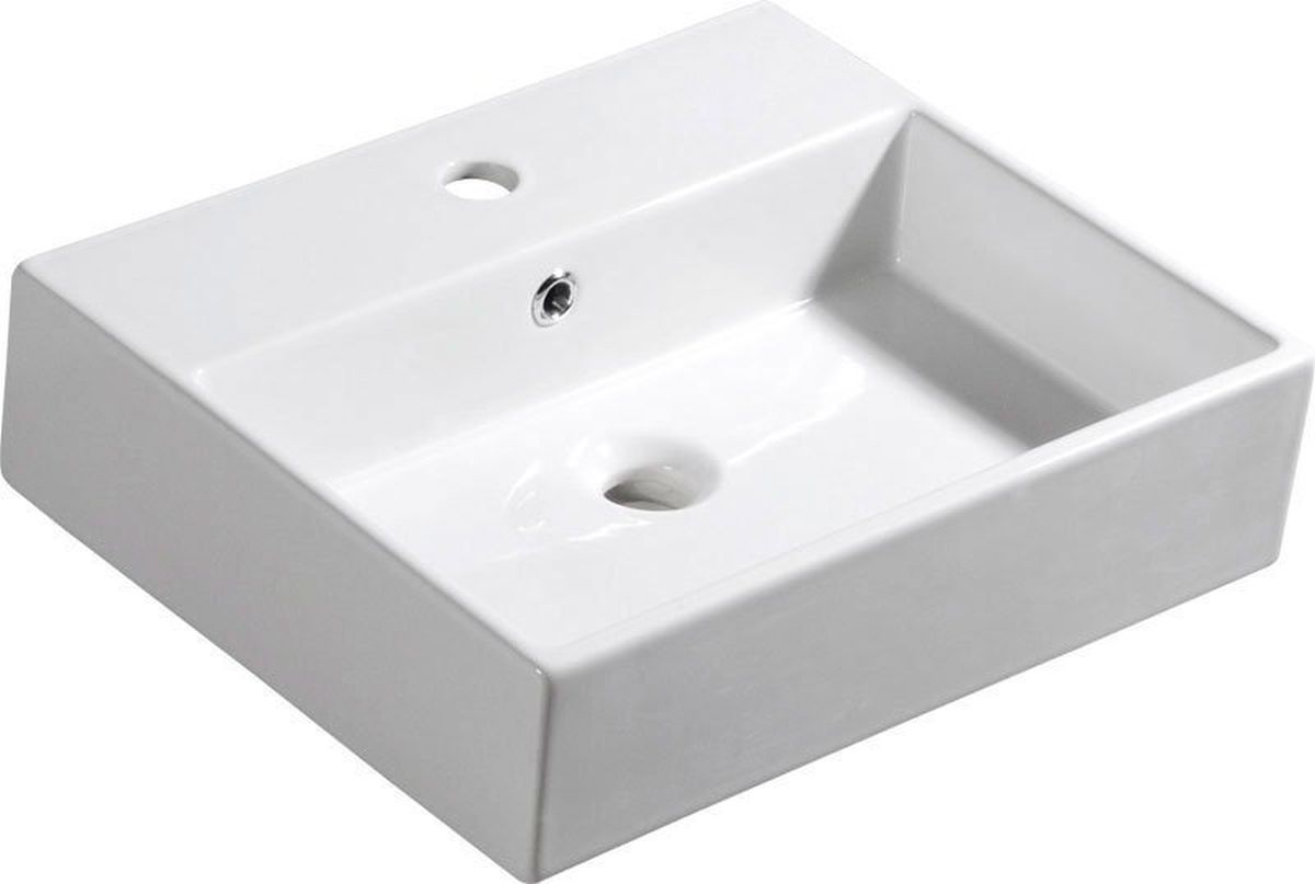 Isvea Purity lavabo 50x42 cm rettangolare a parete bianco 10PL50050