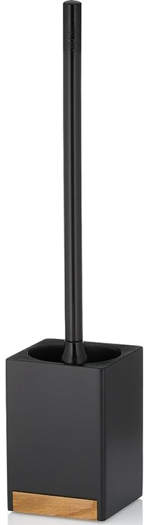 Kela Cube scopino wc appoggiato nero-marrone 23690