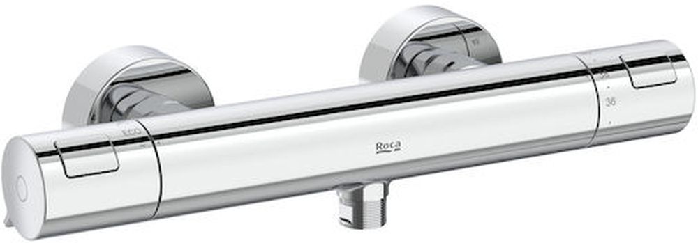 Roca T-500 rubinetto per doccia a parete con termostato cromo A5A2E18C00