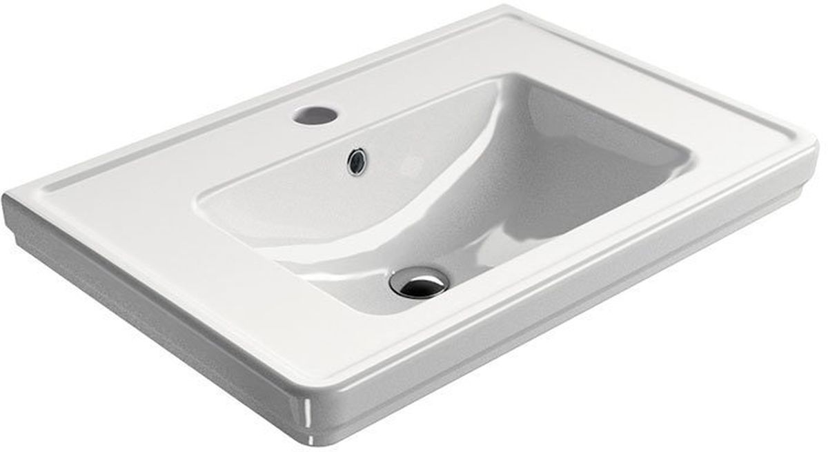 GSI Classic lavabo 75x50 cm rettangolare a parete bianco 8787111