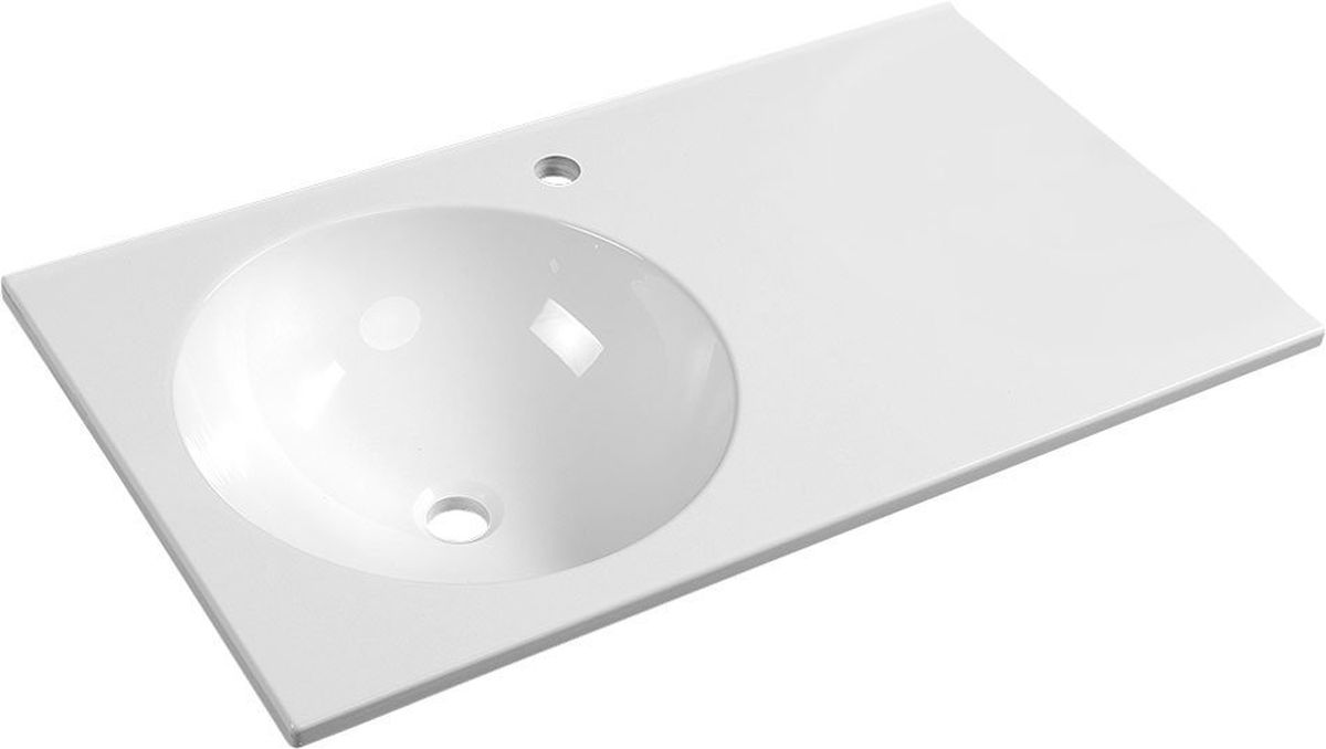 Sapho Juno lavabo 80x47 cm rettangolare a parete bianco JU080