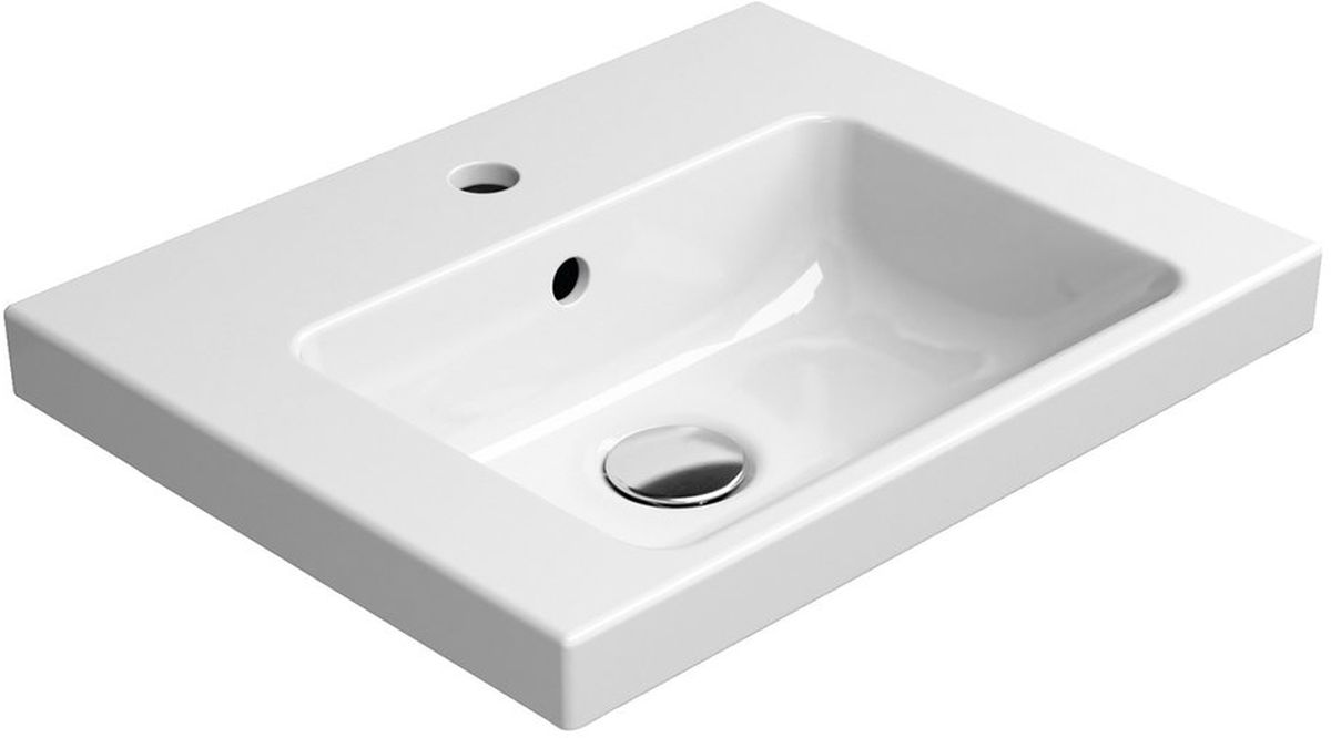 GSI Norm lavabo 50x40 cm rettangolare a parete bianco 8638111
