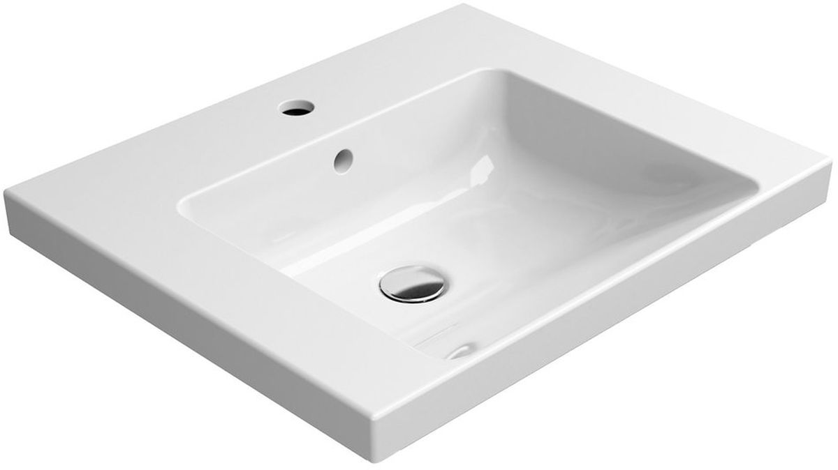 GSI Norm lavabo 60x50 cm rettangolare a parete bianco 8635111