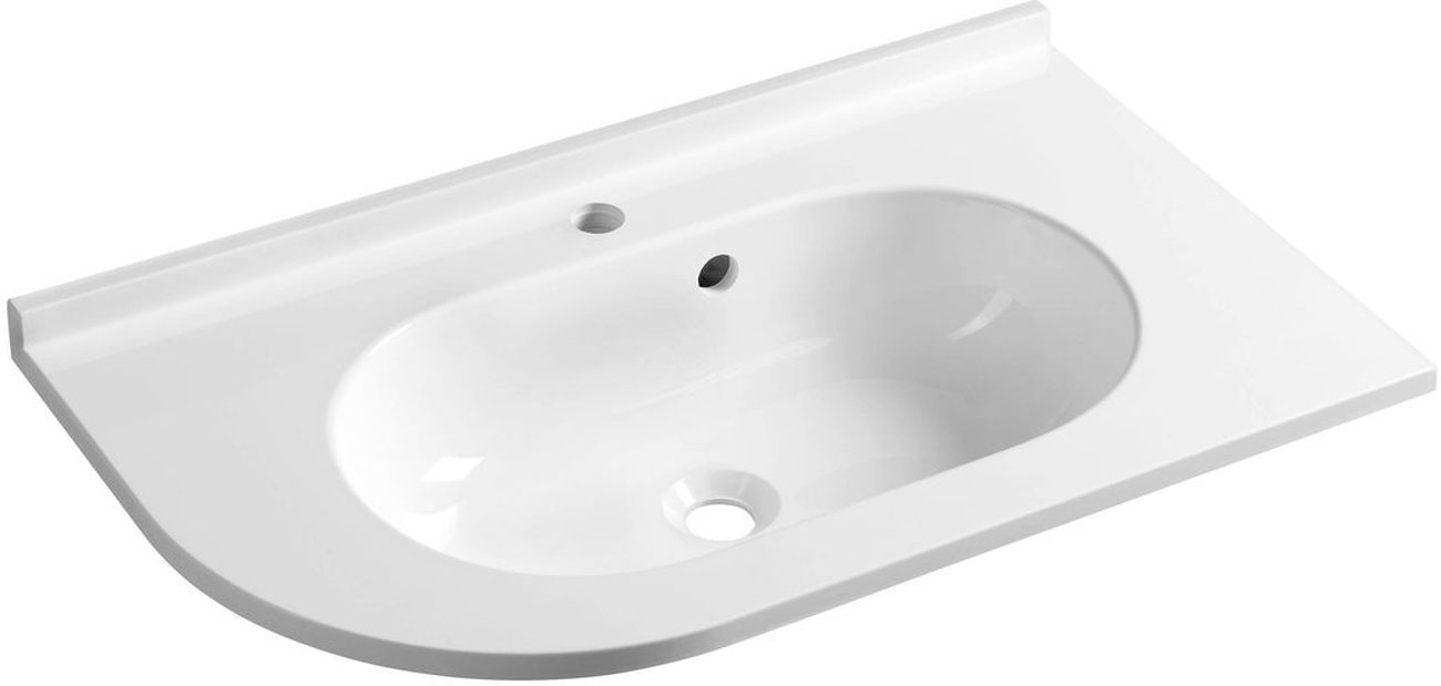 Sapho Pulse lavabo 75x45 cm a parete bianco BM658