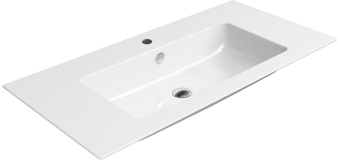 GSI Pura lavabo 100x50 cm rettangolare a parete bianco 8844111