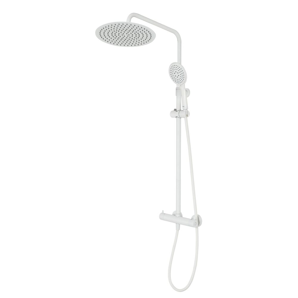 Tiger Twiss set doccia a parete con termostato con soffione bianco 800188