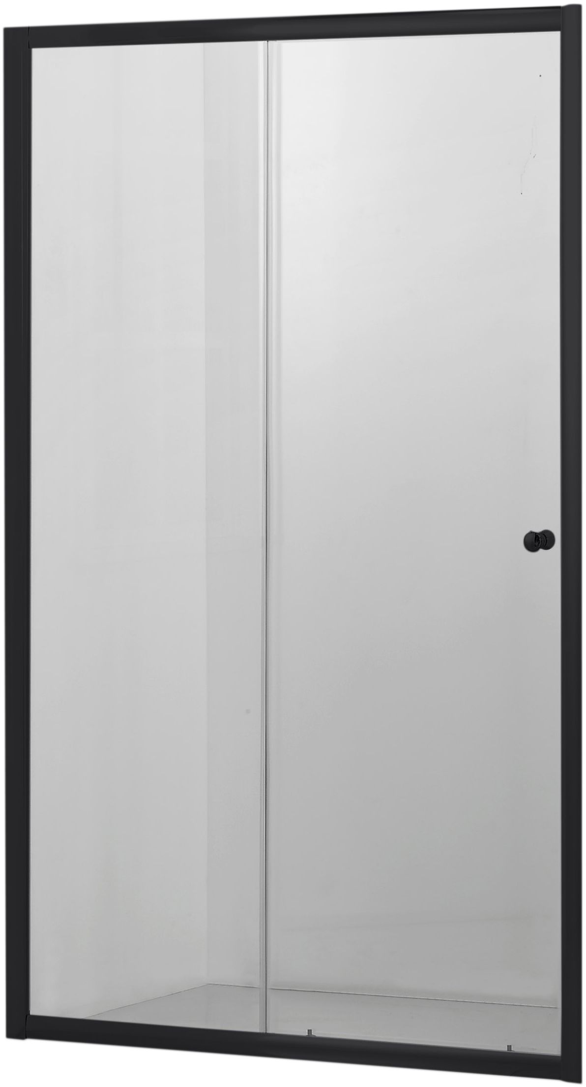 Hagser Ava porta doccia 140 cm scorrevole nero opaca/vetro trasparente HGR16000021