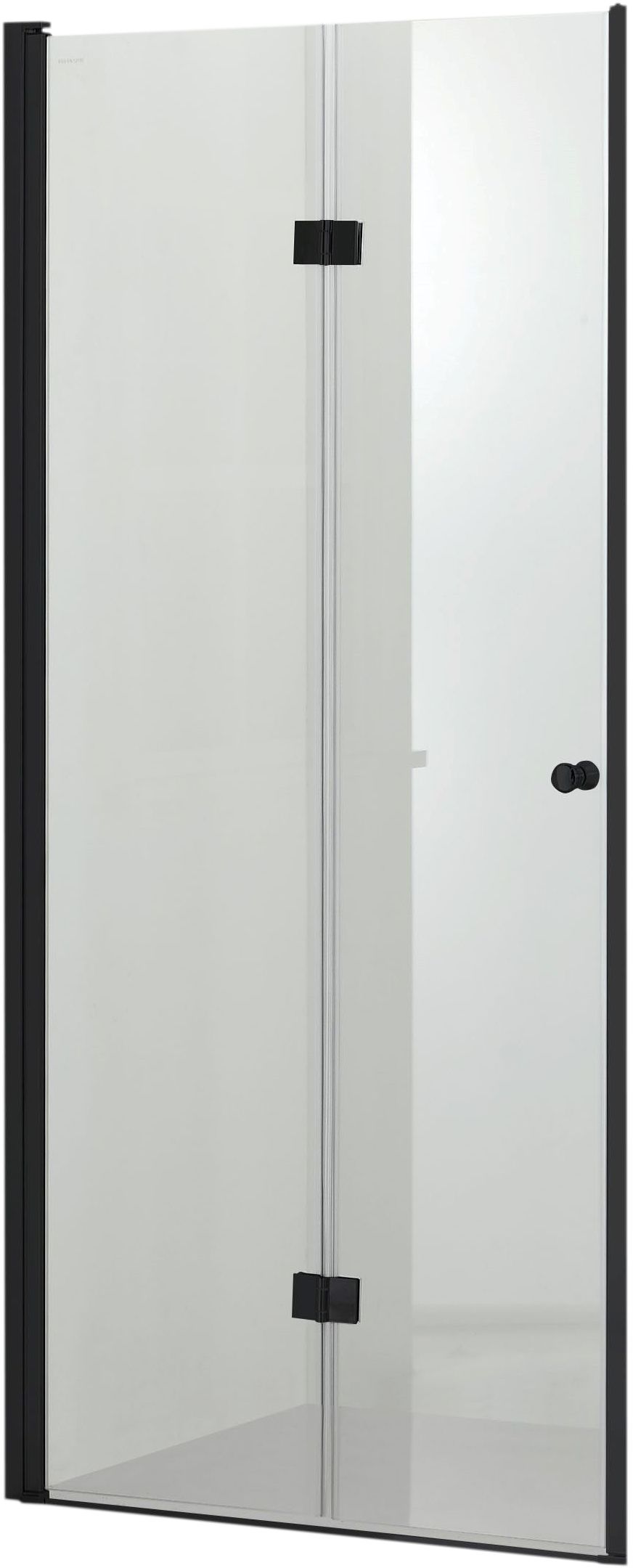 Hagser Carla porta doccia 90 cm pieghevole nero opaca/vetro trasparente HGR17000021