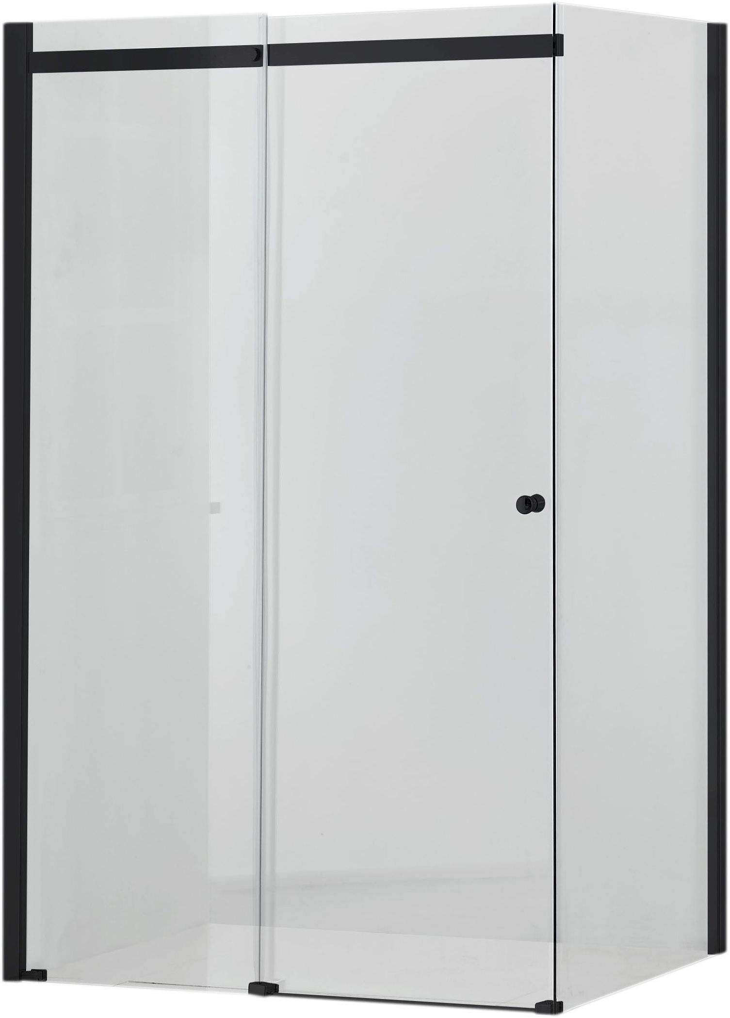 Hagser Frida box doccia 120x90 cm rettangolare nero opaca/vetro trasparente HGR19000020