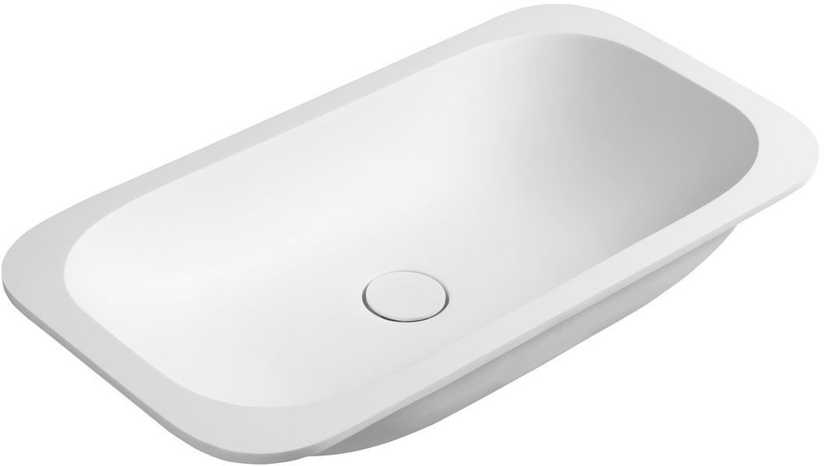 Sapho Impala lavabo 67.2x35.5 cm rettangolare da incasso-sottopiano bianco IM630