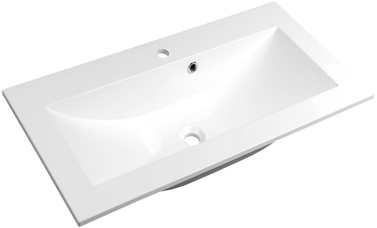 Sapho Yukon lavabo 70x45 cm rettangolare da incasso bianco YU070