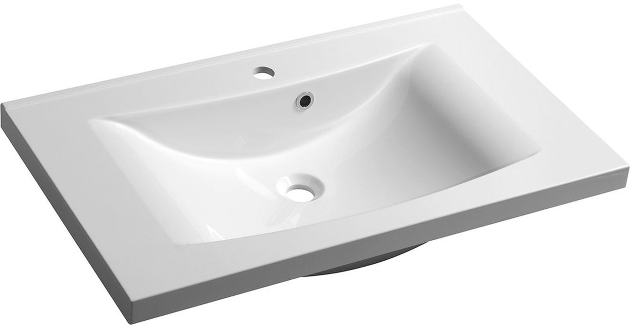 Sapho Luciola lavabo 80x48 cm rettangolare da mobile bianco lucida 50081