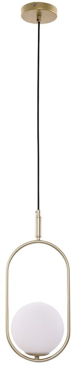 Candellux Cordel lampada sospesa 1x28 W bianco-ottone 31-73457