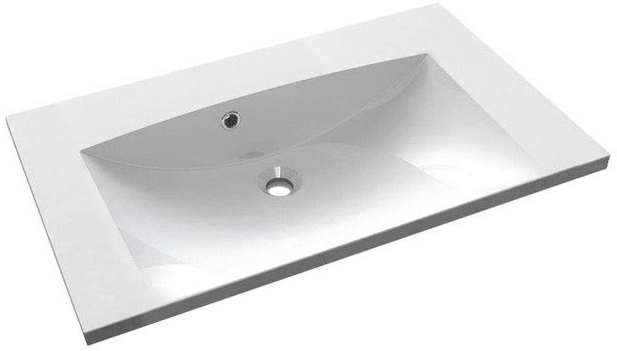 Sapho Maria lavabo 75x46 cm rettangolare da mobile bianco lucida MA075-0