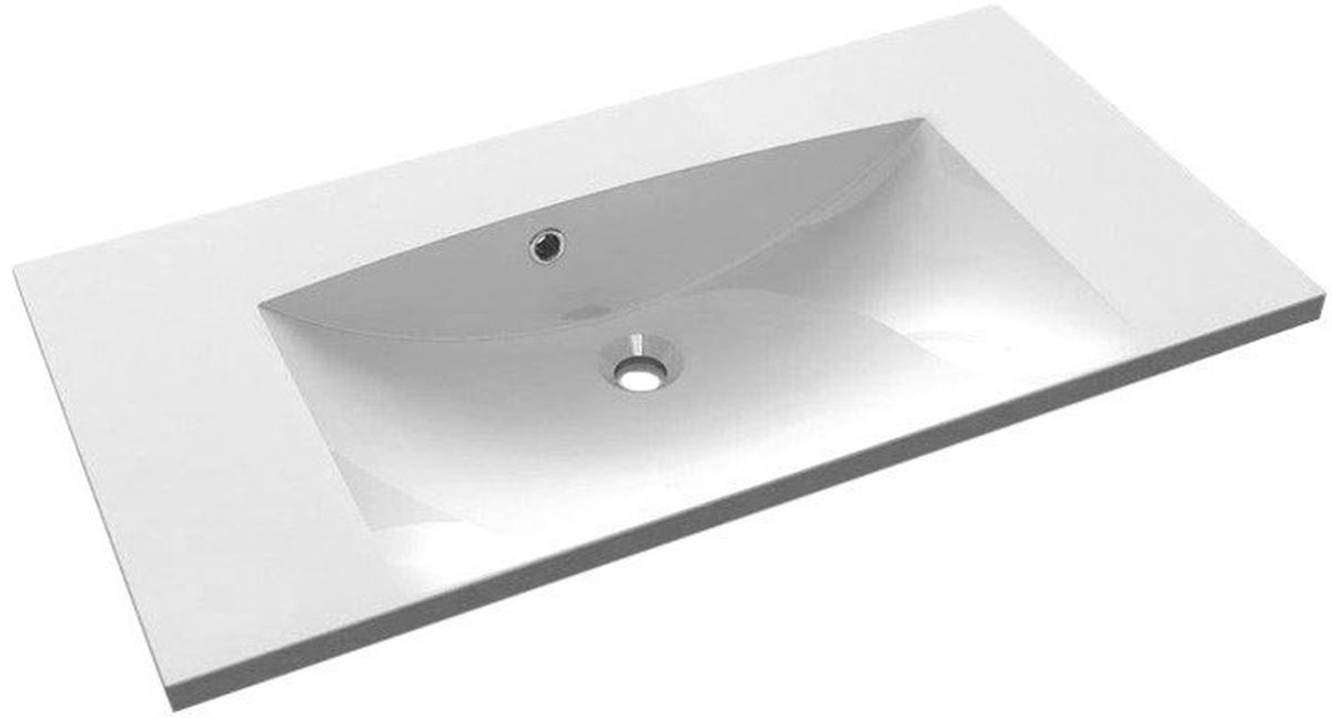 Sapho Maria lavabo 90x46 cm rettangolare da mobile bianco lucida MA090-0