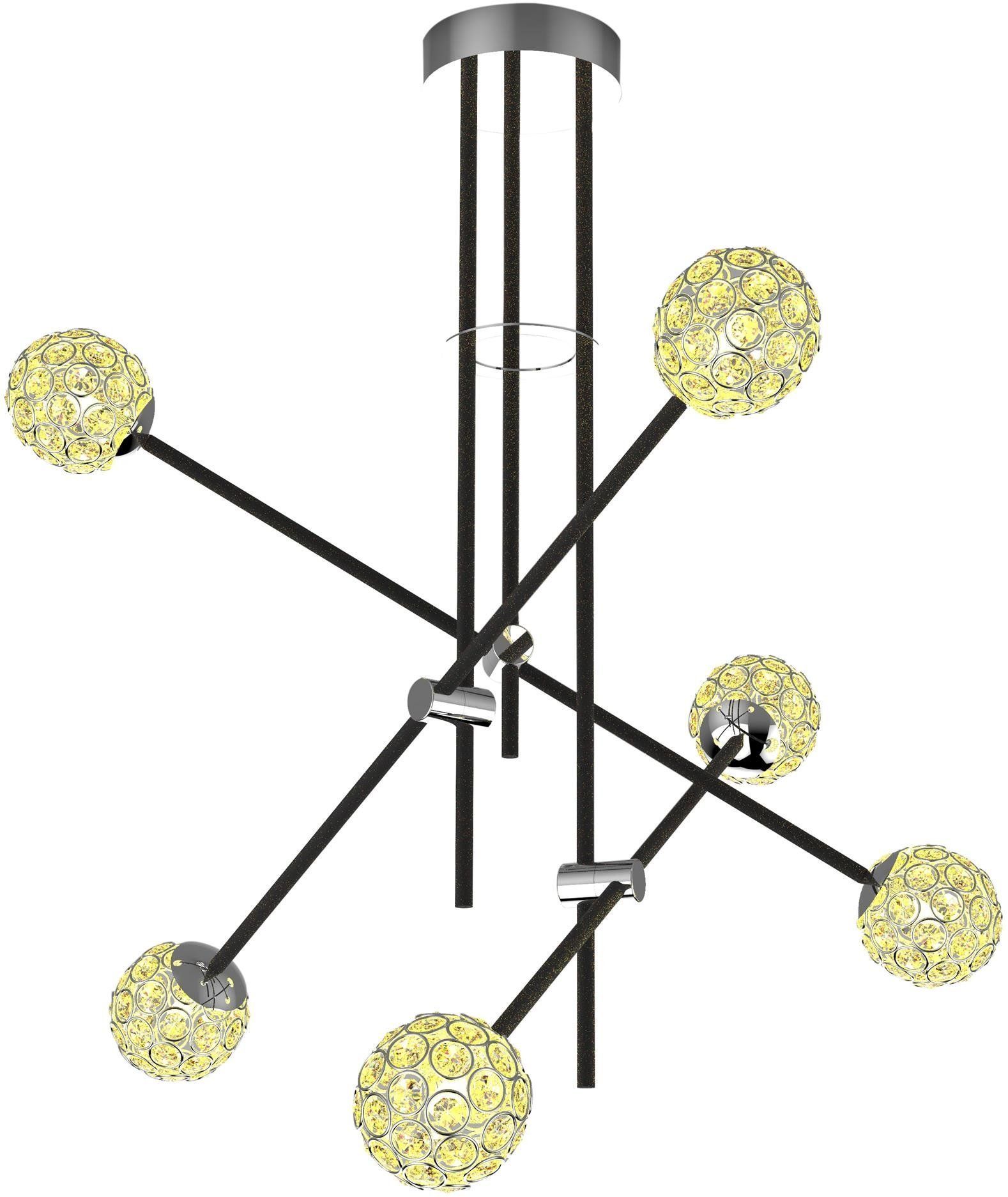 Apeti Paksos lampada sospesa 6x5 W nero A0032-360