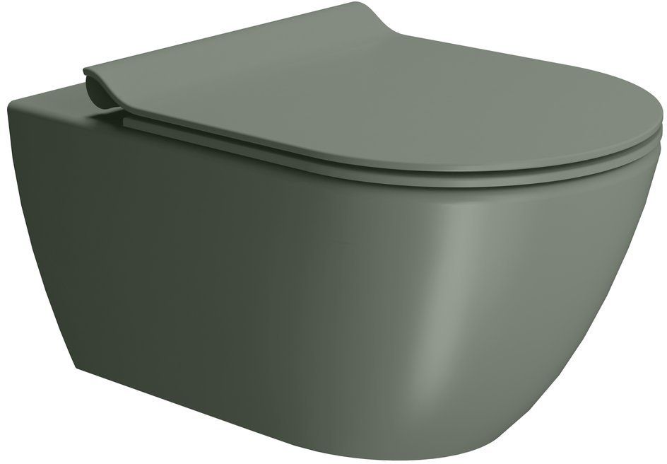 GSI Pura vaso wc sospeso senza brida opaco 881504