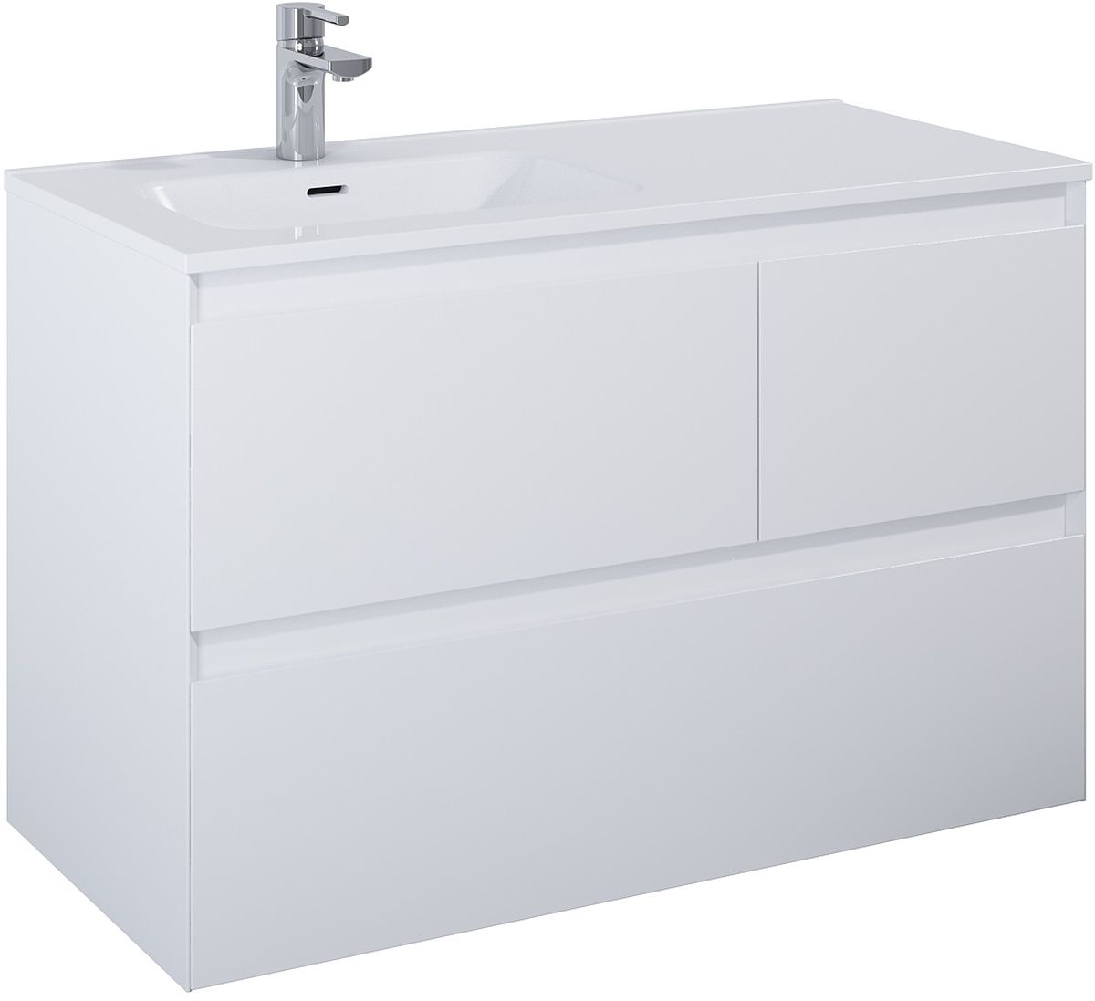 Elita Split armadietto 100x45.8x63.5 cm sottolavabo sospeso bianco RE011006155290