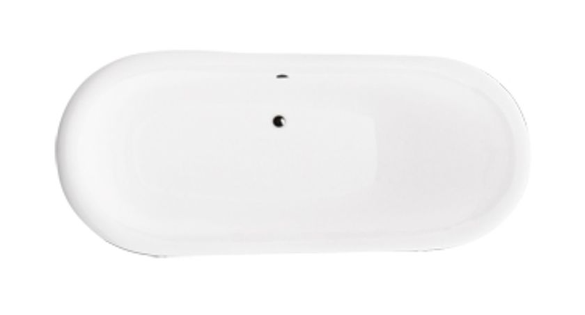 Besco Amelia vasca da bagno freestanding 190x77 cm ovale bianco #WKA-190W+ZL