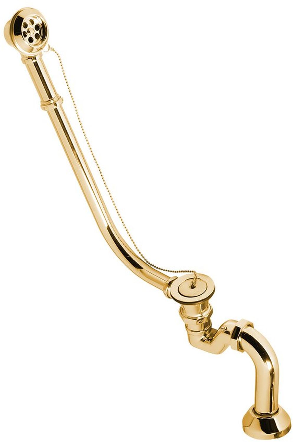 Polysan Retro sifone per vasca da bagno oro 71791