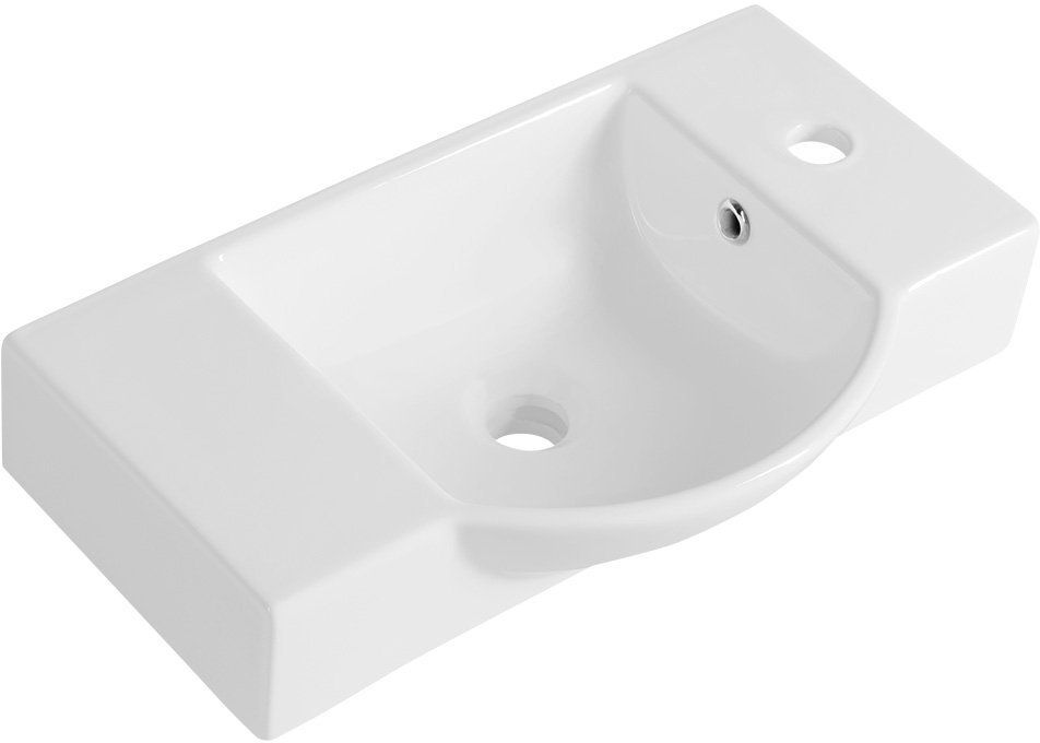 Sapho Small lavabo 55x32 cm a parete bianco 4077