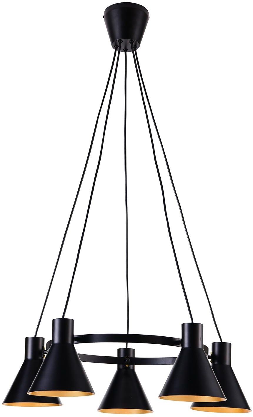 Candellux More lampada sospesa 5x40 W nero 35-71163