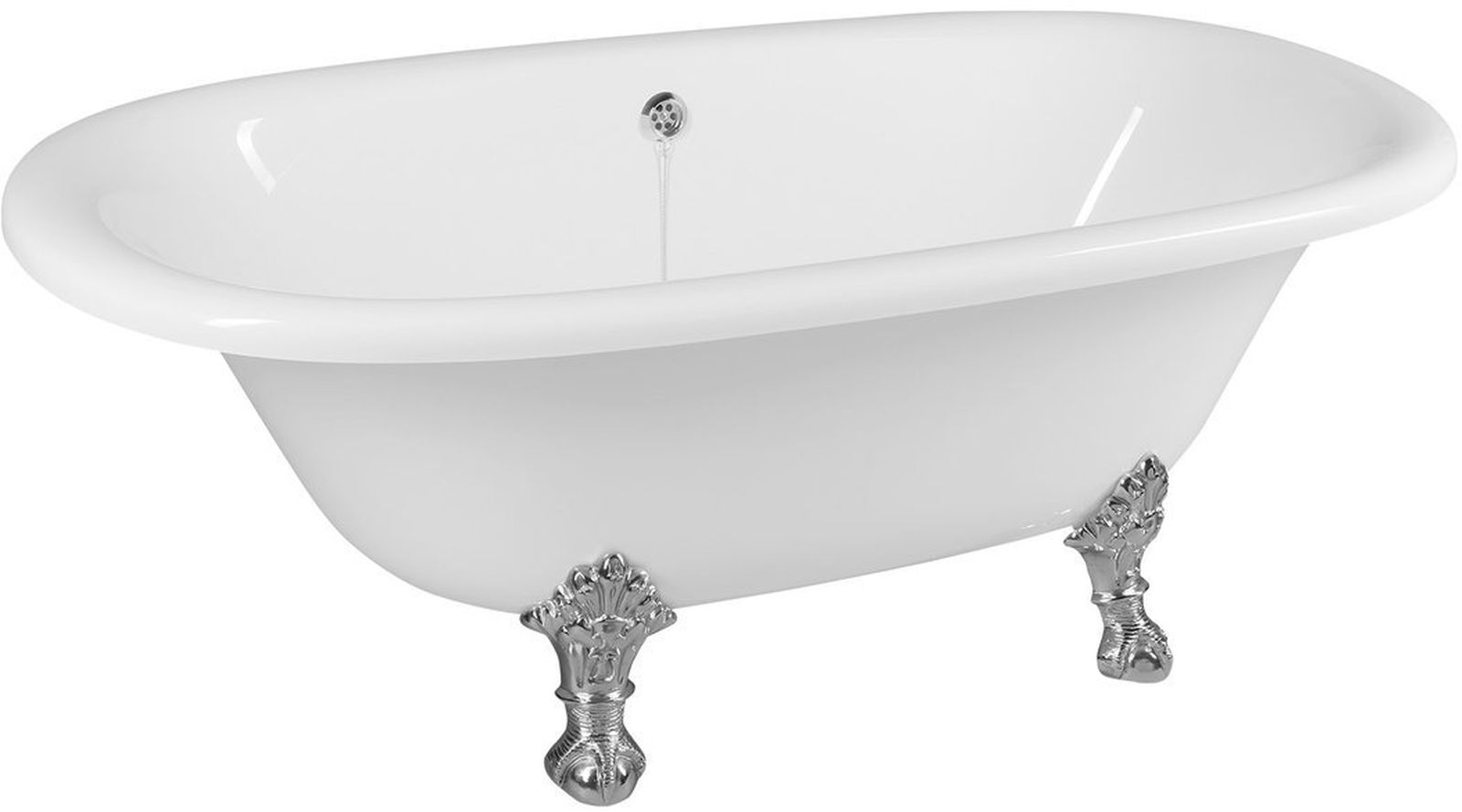 Polysan Regata vasca da bagno freestanding 175x85 cm ovale bianco 10231
