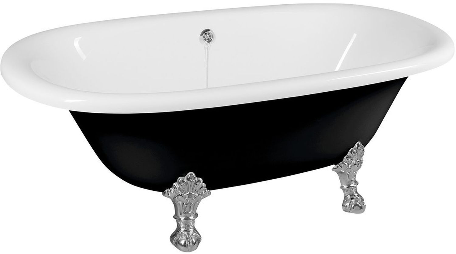 Polysan Regata vasca da bagno freestanding 175x85 cm ovale bicolore 10251