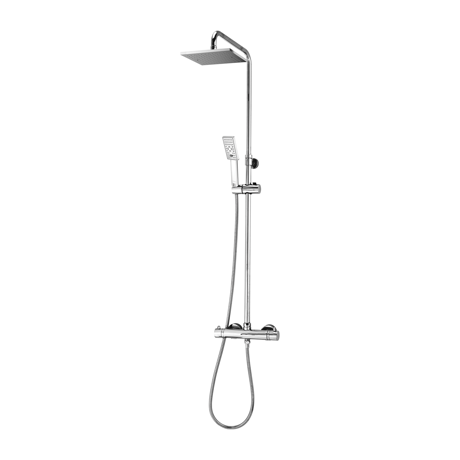 Omnires Y set doccia a parete con termostato con soffione cromo SYSY11/N/6CR