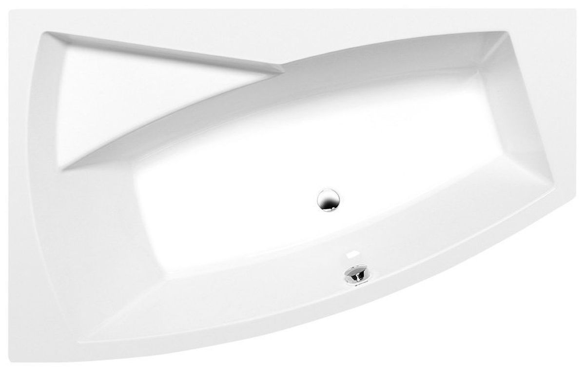 Polysan Evia vasca da bagno angolare 160x100 cm sinistra bianco 11611