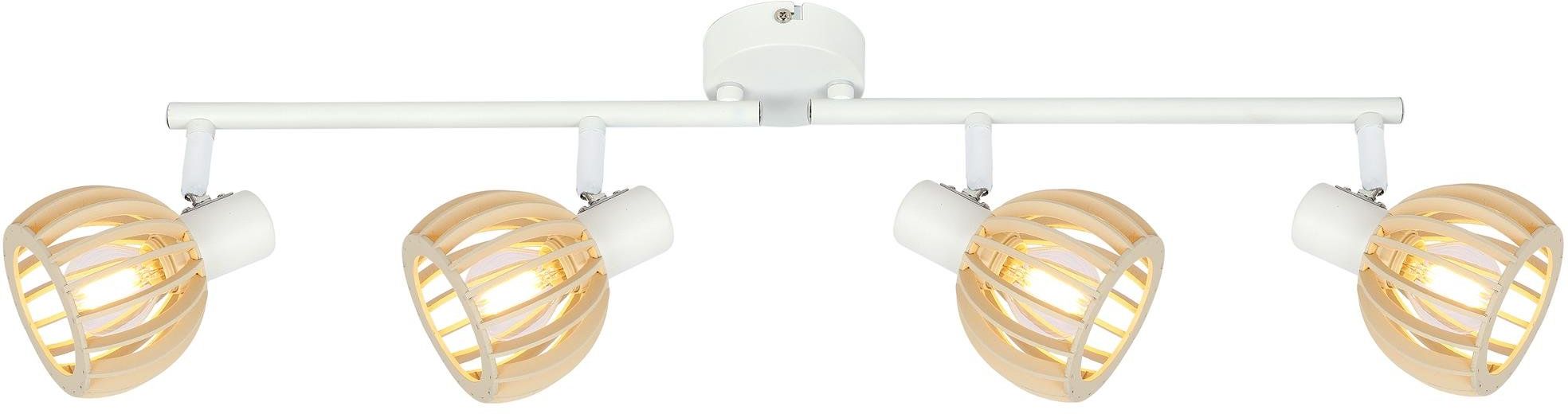 Candellux Atarri lampada da soffitto 4x25 W bianco-legno 94-68101
