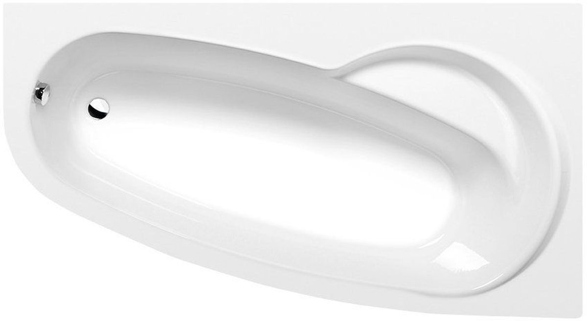 Polysan Evia vasca da bagno angolare 160x100 cm destra bianco 12611