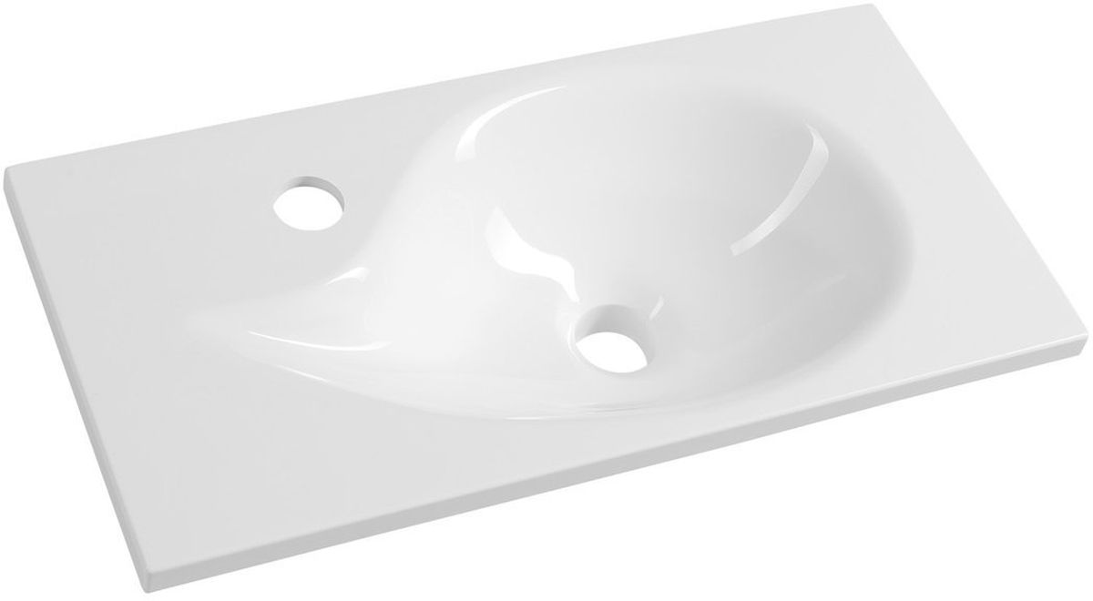 Sapho Aqua lavabo 50.5x25 cm rettangolare da mobile bianco 10053